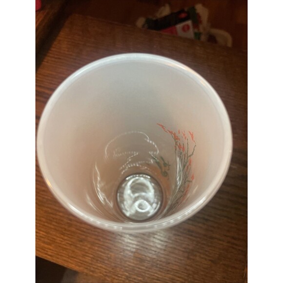 VINTAGE Blakely Oil & Gas Arizona Ocotillo CACTUS Tall Frosted Collins GLASS - Picture 4 of 5